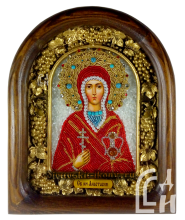 Святая мученица Анастасия Дивеевская икона из бисера