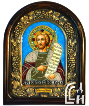 Икона из бисера Святой Александр Невский