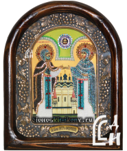 Дивеевская Икона Святых Благоверных Пётра и Февронии